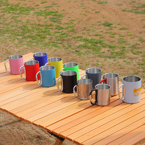 Thermos de Camping 220ml, Mugs pour l'extérieur, en acier inoxydable, avec poignée, à vis, nouvelle collection - Product Image 6