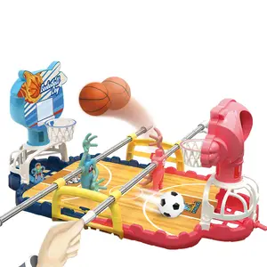 3合1棋盘足球游戏桌上篮球足球游戏2人比赛桌上运动游戏套装