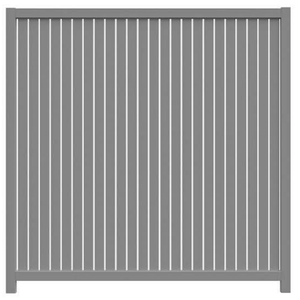 Clôture verticale moderne en alliage d'aluminium anti-UV, revêtement poudré noir, taille personnalisée pour la cour avant des villas et des maisons - Product Image 5