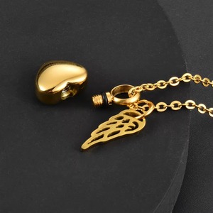 Waterproof 316L Stainless Steel Cremation Urn Pendant for Ashes - Durable Memorial Jewelry Keepsake Necklace for Human & <b>Pet</b> - Product Image 4