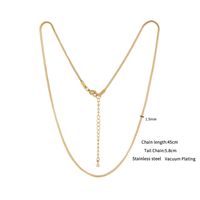 Chaînes de bijoux en gros en acier inoxydable, anti-ternissement, or et argent, délicates, pour clavicule, maillons serpent et mailles losanges, sans pendentif, pour la création de bijoux DIY