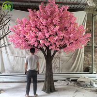 Pabrik Pohon Bunga Sakura Besar Grosir Pohon Bunga Artifisial Putih dan Merah Muda untuk Dekorasi Pernikahan