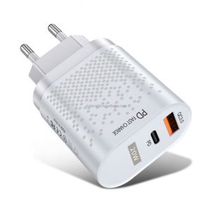 Cargador de Carga Rápida QC3.0 PD20W al por Mayor de Fábrica para Apple 13 Pro Max, Cabezal de Carga de Doble Puerto USB-A+Tipo-C - Product Image 1
