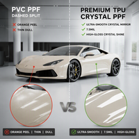 Film de protection TPU PPF aliphatique blanc pour voiture, auto-réparant, anti-jaunissement, hydrophobe, anti-rayures pour modification automobile