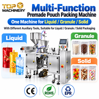 Machine d'emballage automatique multifonctionnelle de haute précision pour sachets préformés en plastique pour l'alimentation, les boissons et les produits chimiques avec emballage Doypack