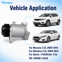 Compresseur de climatisation automobile YLS 92600-1JA1A DKS17D 7PK 12V R134a pour Murano Maxima Quest Pathfinder 3.5L