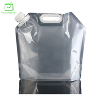 Sac à bec avec bec verseur, boisson personnalisée, 5 litres, debout, en Aluminium biodégradable, sac d'eau pliable liquide de 10ml