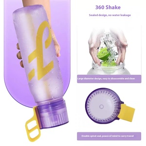 <strong>Joyfit</strong> Direct Sale Playful Square Scented Water Cup 650ml Plastic Drinkware Flavor Ring 0 Sugar 0 Calorie New Style Fragrance - Product Image 3