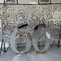Grands chiffres en acrylique dorés et argentés de 3 pieds et 4 pieds, 60e, 18e, 30e, 40e, 50e anniversaire, fournitures pour fêtes d'anniversaire, décorations de fête d'anniversaire