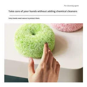 Antibacterial Eco-Friendly Bathroom Cleaning Ball Sink Brush Countertop Magic Eraser &amp; Wipe for Wash Basin - Product Image 3