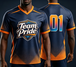 <span class=keywords><strong>Maillot</strong></span> <span class=keywords><strong>de</strong></span> football personnalisé en polyester tricoté 100 %, motif imprimé, respirant, séchage rapide, anti-plis, kit d'équipe - Product Image 1