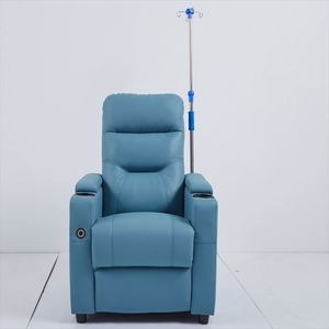 Sillas de Hospital personalizadas con poste intravenoso Hospital paciente transfusión infusión médico sillón reclinable silla para venta al por mayor - Product Image 4