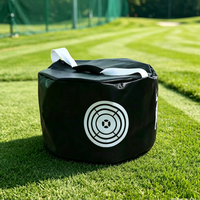Sac d'entraînement de golf portable personnalisé avec logo pour l'impact et le swing, idéal pour la pratique intérieure et extérieure