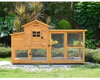 Cage d'élevage de poulets de chair en bois pour animaux de compagnie à usage extérieur