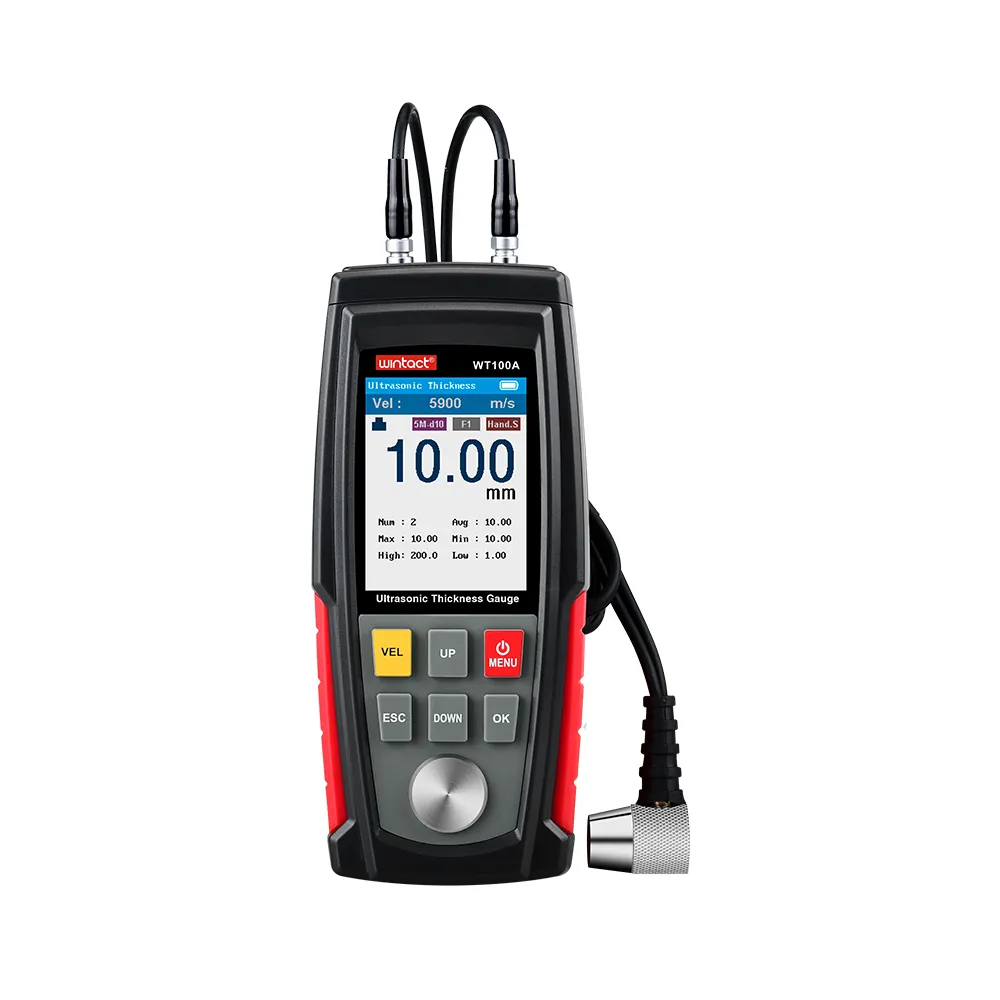 WT100A digital ultrasonic thickness gauge meter