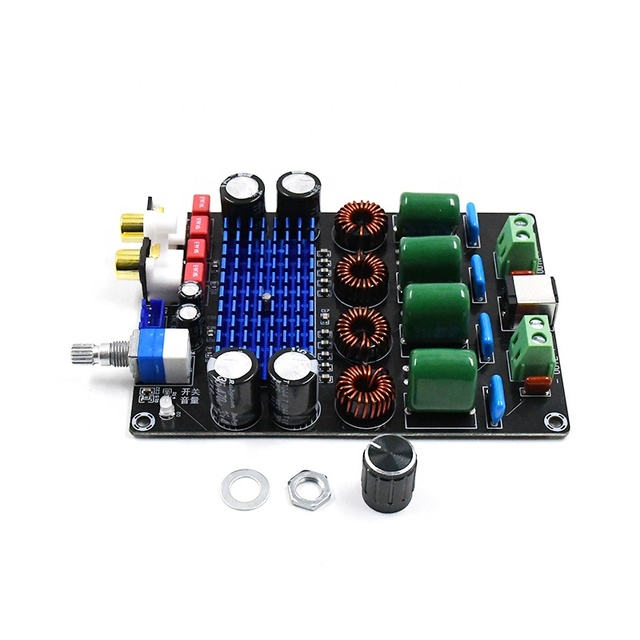XH-M590 Digital Power Amplifier Board TPA3116D2 Audio Amplifier Board Double 100W High Power with High Power 12-24v