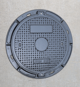 Coperchio per tombino in plastica SMC EN124 A15, decorativo per esterni, di sicurezza, 600 mm - Product Image 6