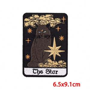 Toppe Ricamate Personalizzate Fai-da-Te da Applicare con Ferro da Stiro, Badge a Forma di Fiore dei Tarocchi per Camicie e Cappelli, Patch Ricamate Termoadesive - Product Image 3
