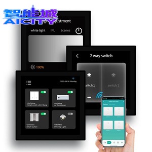 Sheng Qiong 2022 T8E Linux, Panel de Control Táctil de 4 <span class=keywords><strong>Pulgadas</strong></span>, Pantalla con Interruptor, Control Remoto, Panel de Control Inteligente para el Hogar Tuya con Alexa - Product Image 3