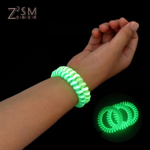 Attache-cheveux en cordon téléphonique Z2SM, blanc, en TPU, accessoires pour cheveux de fête, luminescent - Product Image 2