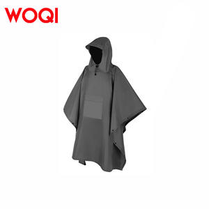 Poncho Impermeable Ligero con Capucha Woqi, Gris Oscuro, Universal para Campamento, Senderismo, Ciclismo, Poncho Individual - Product Image 5