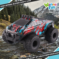 Voiture RC de drift 4x4 haute vitesse 27 MHz avec coque en PVC, lumières, télécommande 4 canaux, prête à l'emploi, inclut caméra, câble USB, portée 60 m, TPR