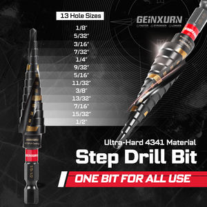 ホットセール GEINXURN 58ピース インパクトスクリュードライバー ドリルビットセット ステップドリルビット、ミニレンチ、ビットホルダー付き ハンドツール - Product Image 4