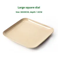 Nouvelle Assiette Carrée Moderne Écologique et Biodégradable en Coque de Riz, Design Flottant Personnalisable pour Usage Domestique – Collection 2026
