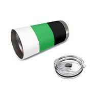 Gobelet isotherme personnalisé en acier inoxydable de 20 oz, thème arc-en-ciel gay neutre, pour les longues voyages en autoroute et les barbecues en montagne