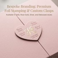 Boîte cadeau magnétique à double porte en carton rigide de luxe avec logo personnalisé, en forme de cœur rose, pour mariage, cadeaux, bougies