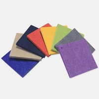 Vente chaude Panneau mural insonorisé à haute densité Panneau acoustique en fibre de polyester pour la décoration intérieure