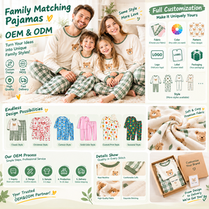 Set Pigiama Personalizzato <span class=keywords><strong>Mamma</strong></span> e Figlia 2 Pezzi con Stampa Floreale, Bottoni e Maniche Lunghe, Adatto per la Vita Quotidiana - Product Image 5