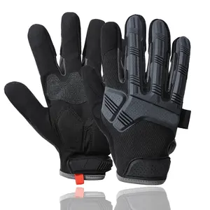 Luvas táticas para motociclismo, ferramentas anti-colisão para uso ao ar livre, luvas esportivas resistentes ao desgaste, dedo longo