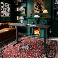 Bureau assis-debout électrique moderne, modulaire, minimaliste et luxueux, pliable, à double moteur, à hauteur réglable, pour bureau et chambre