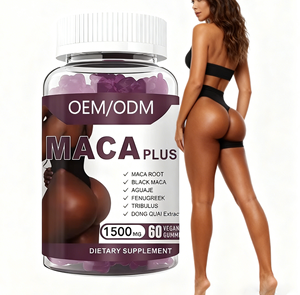 Gomitas Prémium OEM para Aumento de Glúteos Potenciador para Glúteos Grandes Gomitas de Maca para Mujer Suplemento Dietético - Product Image 1