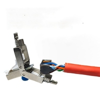 Conector sin herramientas 8P8C Cat7 RJ45, aleación de Zinc, terminación Cat8 completamente blindada, enchufe Modular para Cable Ethernet, conector 8P8C RJ45