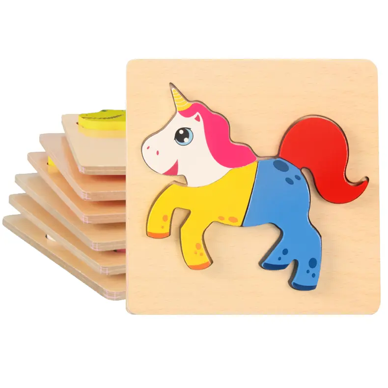 Puzzles De Madeira Animal Aprendizagem Criativa Crianças Enigma De Madeira Padrões Animais Brilhante De Madeira Animal Puzzle Toddler Toy