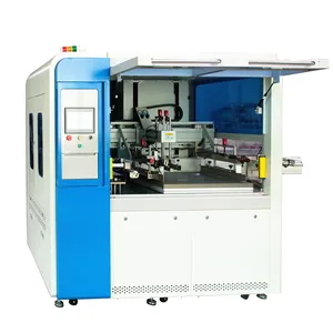 Automatic Silk flatbed Vacuum Screen Printing Machine For Plastic/ Paper