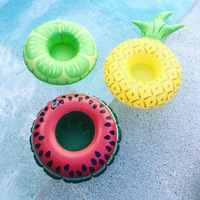 Fabricants en stock Ins vente à chaud porte-gobelet flamant rose sous-verre gonflable porte-gobelet flottant pour boisson