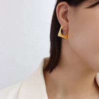 Vente en gros moins cher Unique Fashion Jewelry Boucles d'oreilles carrées géométriques pour femmes