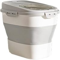 Seau à riz ménage Protection contre les insectes étanche à l'humidité boîte à farine de riz scellée boîte de rangement d'aquarium de riz conteneur de stockage des aliments