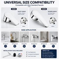 Robinet à poignée unique à installation facile, compatible 35mm 40mm, pour toilettes, salle de bain, cuisine, douche, pièce de rechange, vente en gros