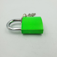 38mm normal key cheap colorful iron green blue red high quality padlock