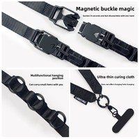 Vente en gros de lanière magnétique multifonctionnelle pour téléphone sangle de bandoulière pour l'extérieur sangle de téléphone en nylon anti-perte
