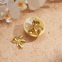 Gaovo – boucles d'oreilles et collier floraux élégants et luxueux pour femmes, résistants au ternissement, en acier inoxydable et en titane, bijoux à la mode