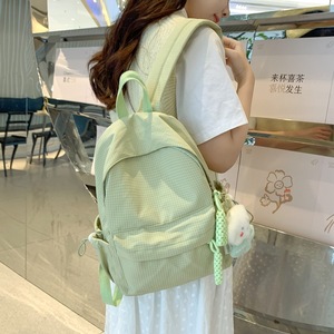 Mini <b>Backpack</b> For Female Students Lightweight Solid Color With Interior Zipper Pocket <b>School</b> Education Summer 2024 - Product Image 2