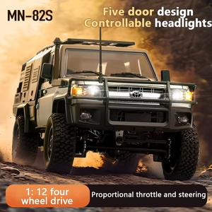 MN82S Coche RC a Escala 1:12, Simulación del Modelo LC79, 2.4G 4WD, Listo para Usar, Coche de Carreras de Metal, Juguete para Interiores y Exteriores, Regalo para Niños y Adultos - Product Image 5