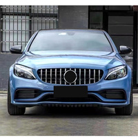 Qualité d'origine W205 Mise à niveau C63 AMG Style Bodykit Grille Diffuseur Arrière Capot Ailes Pare-chocs Kit Carrosserie pour Benz 2015-2021