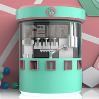Robot Barista pour Bubble Tea, distributeur automatique de thé Boba à 6 axes avec WeChat et Ali Pay, capacité de 150 à 200 pièces, temps de préparation de 50 secondes