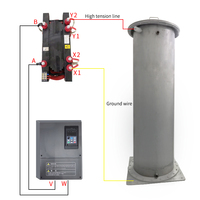 Générateur d'ozone industriel 1000g/h pour le traitement de l'eau, refroidissement par eau du moteur, décharge à corona au quartz réglable pour l'élimination des bactéries